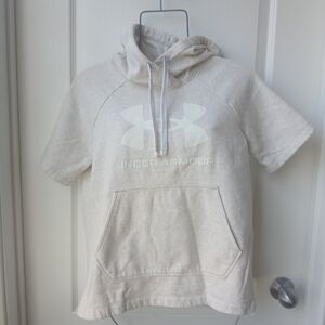 Under Armour Off-White Fleece Hoodie Size XS